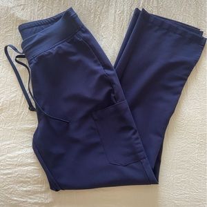 Mandala 9 Pocket Cargo Pants Scrubs, Navy, Small